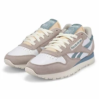 Women's Classic Leather Lace Up Sneaker - Moon/Moo