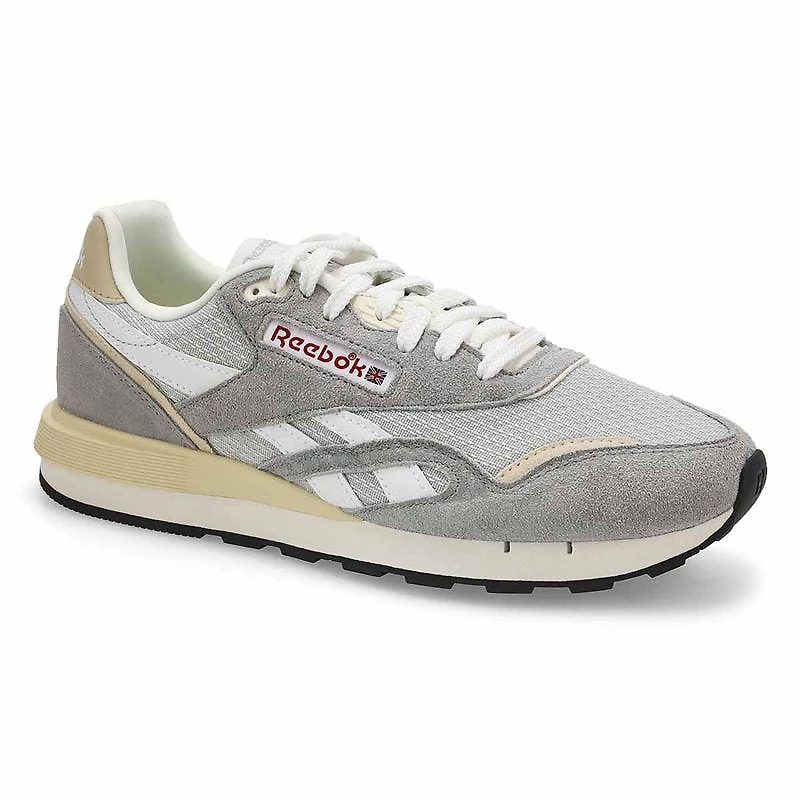 Men's Classic Nylon 89 Lace Up Sneaker- Grey1/Grey