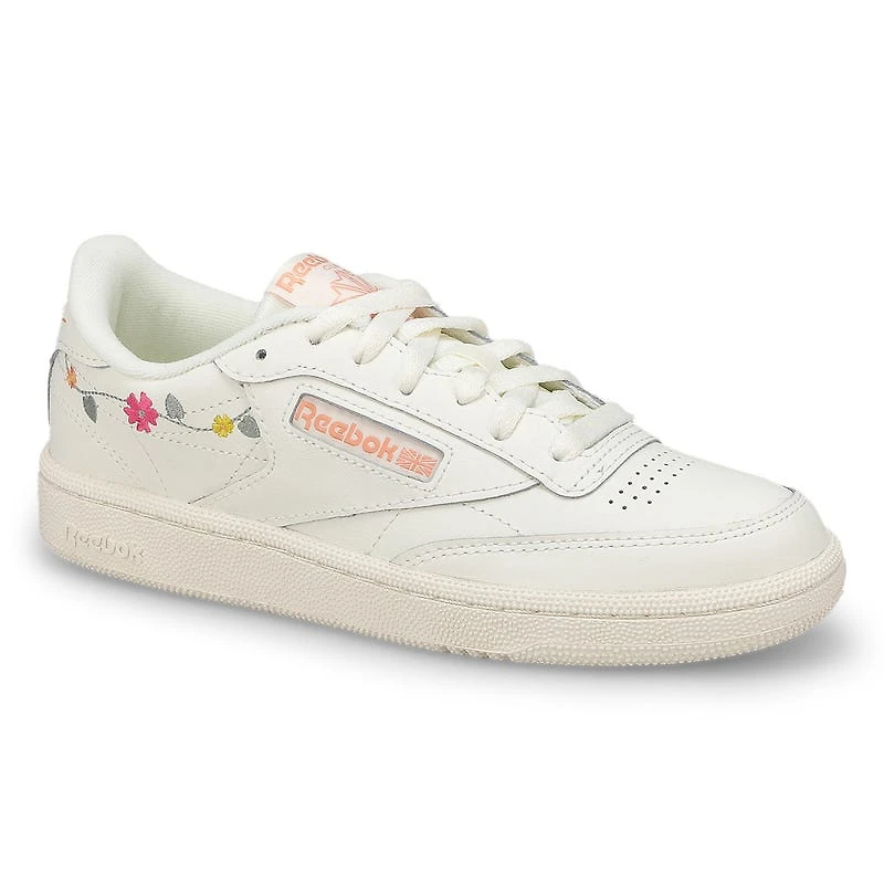 Baskets  lacets CLUB C 85 VINTAGE DAISIES, craie/