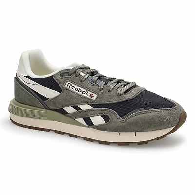 Men's Classic Nylon 89 Lace Up Sneaker- Grey1/Grey