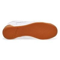 Women's Freestyle Lo Leather Sneaker - White/Blue/