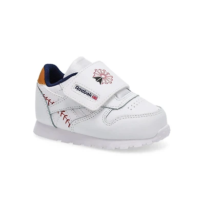 Infants' Classic Leather Sneaker - White/Vector Na