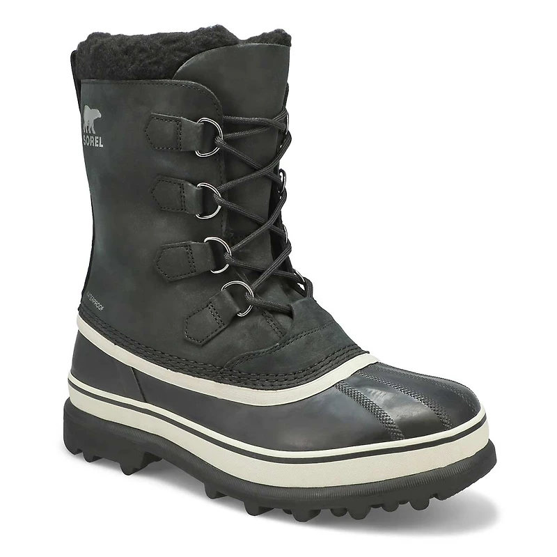 Men's Caribou Waterproof Winter Boot - Black/Dark