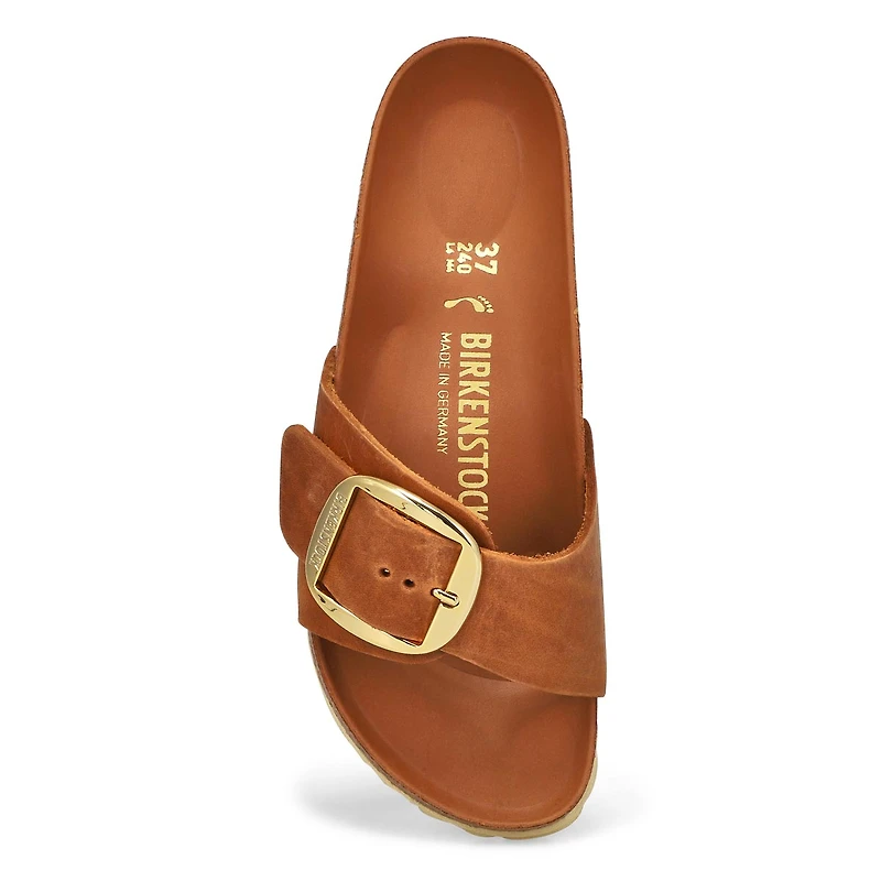 Women's Madrid Big Buckle 1 Strap Narrow Sandal