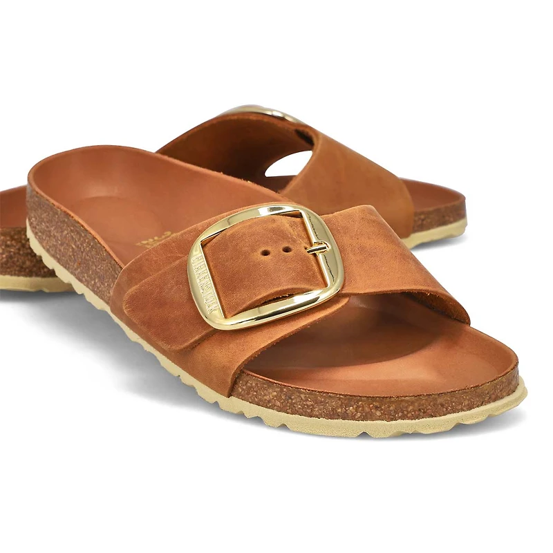 Women's Madrid Big Buckle 1 Strap Narrow Sandal
