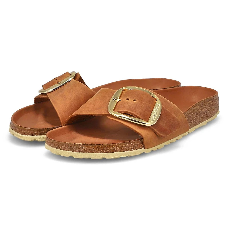 Women's Madrid Big Buckle 1 Strap Narrow Sandal