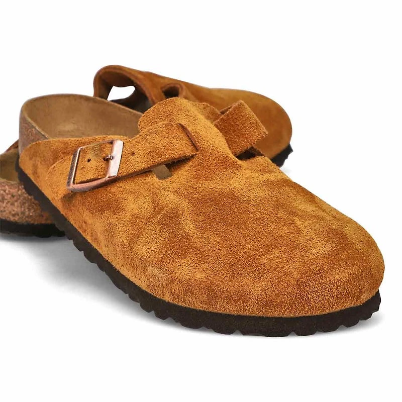 Women's Boston Soft Footbed Suede  Clog - Mink