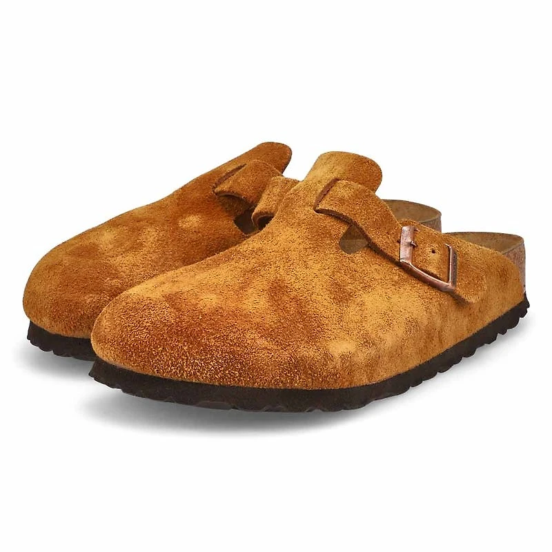 Women's Boston Soft Footbed Suede  Clog - Mink