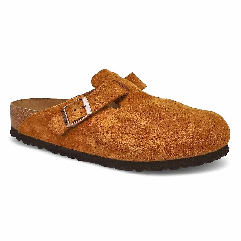 Women's Boston Soft Footbed Suede  Clog - Mink