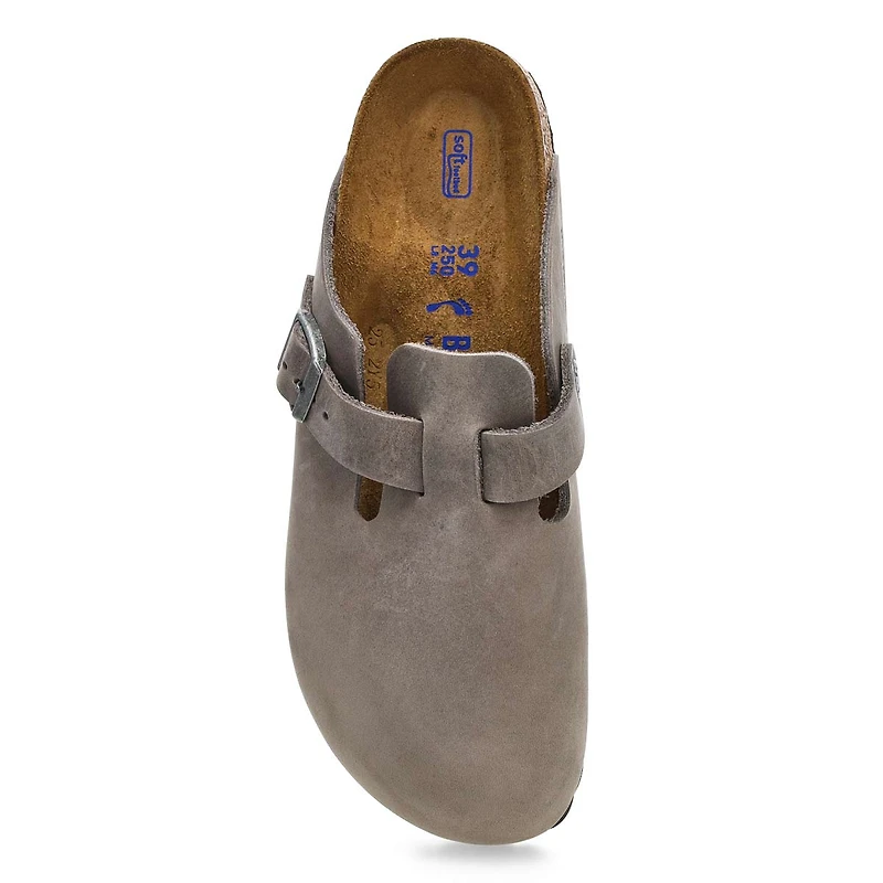 Men's Boston Soft Footbed Oiled Leather Narrow Clo