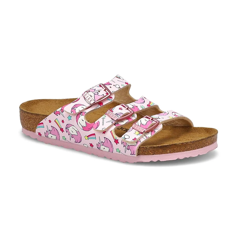 Girls' Florida Birko-Flor Narrow Sandal - Unicorn