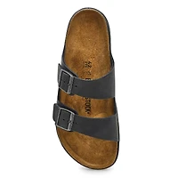 Men's Arizona Rugged Oiled Leather 2 Strap Sandal