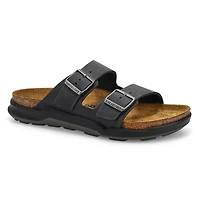 Men's Arizona Rugged Oiled Leather 2 Strap Sandal