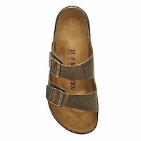 Men's Arizona Crosstown Oiled Leather 2-Strap Sand