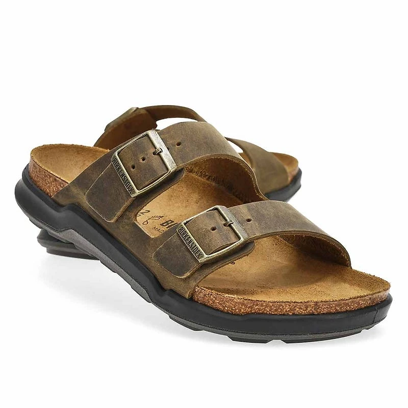 Men's Arizona Crosstown Oiled Leather 2-Strap Sand