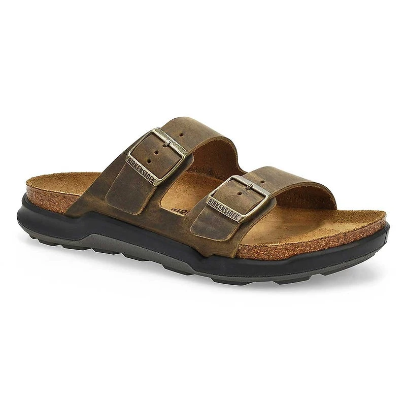 Men's Arizona Crosstown Oiled Leather 2-Strap Sand