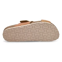 Women's Siena Big Buckle Cross Strap Narrow Sandal