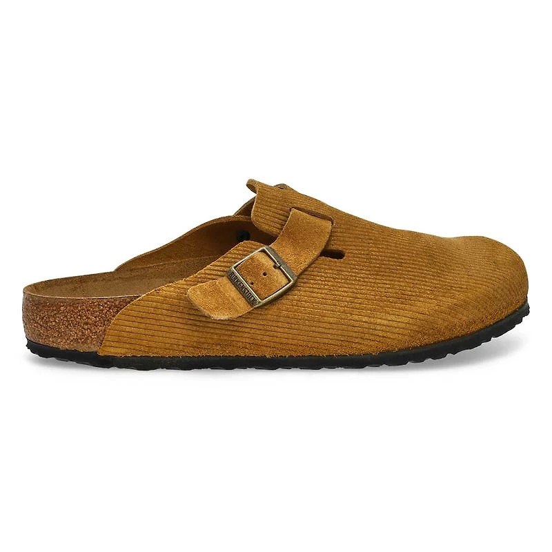 Men's Boston Corduroy Suede Clog - Cork Brown