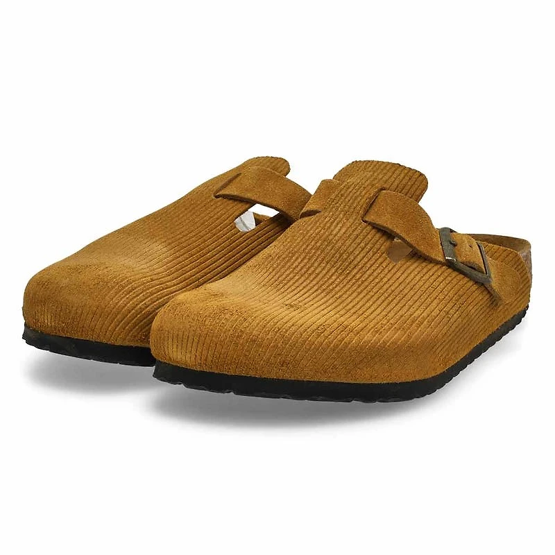 Men's Boston Corduroy Suede Clog - Cork Brown