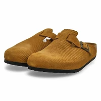 Men's Boston Corduroy Suede Clog - Cork Brown