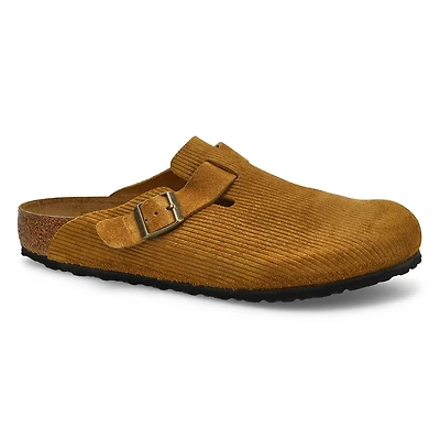Men's Boston Corduroy Suede Clog - Cork Brown