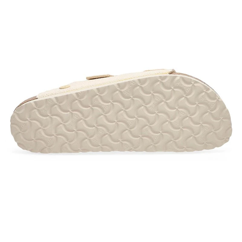 Women's Arizona Vegan Rough Canvas 2 Strap Sandal