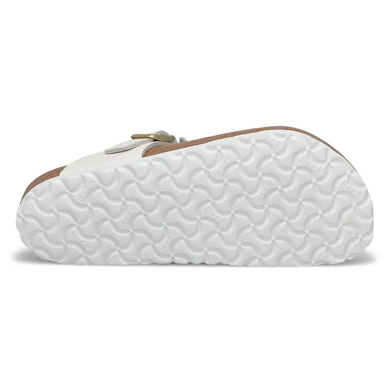 Women's Gizeh Flowers Thong Sandal - White