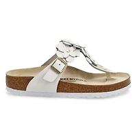 Women's Gizeh Flowers Thong Sandal - White