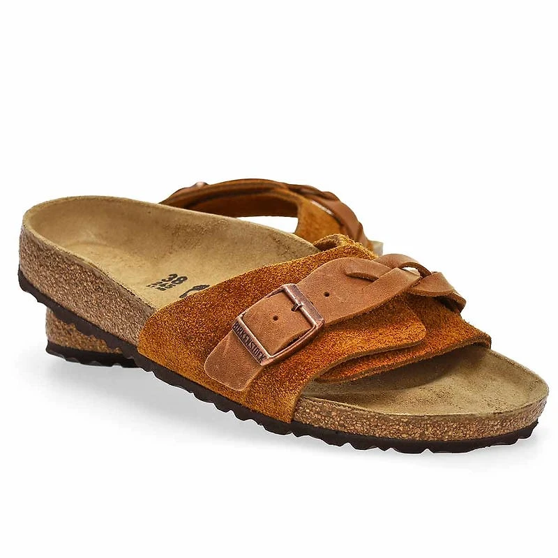 Women's  Oita Braid Cork Footbed Narrow Sandal- Mi