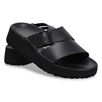 Sandale plateforme compense ALMINA, noir/noir, fe
