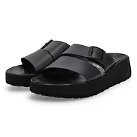 Sandale plateforme compense ALMINA, noir/noir, fe