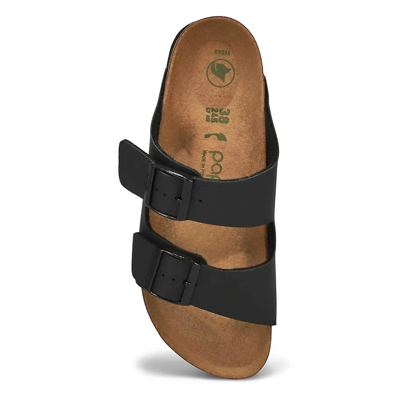 Woemn's Arizona Birko-Flor 2-Strap Vegan Platform