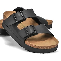 Woemn's Arizona Birko-Flor 2-Strap Vegan Platform