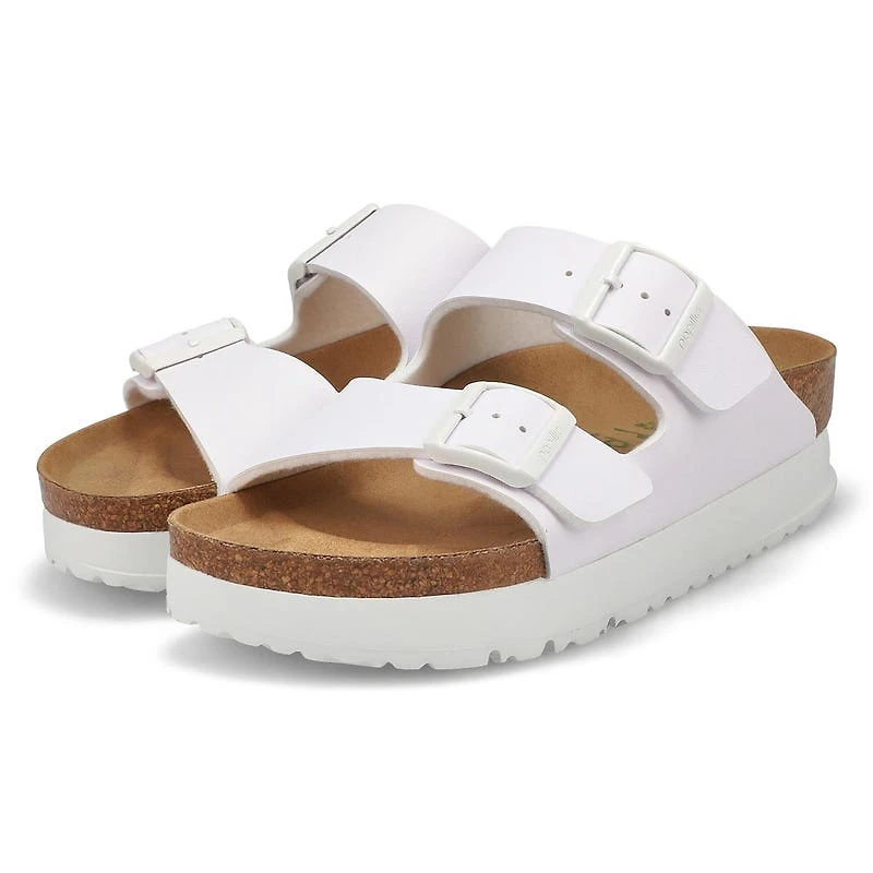 Woemn's Arizona Birko-Flor 2-Strap Vegan Platform