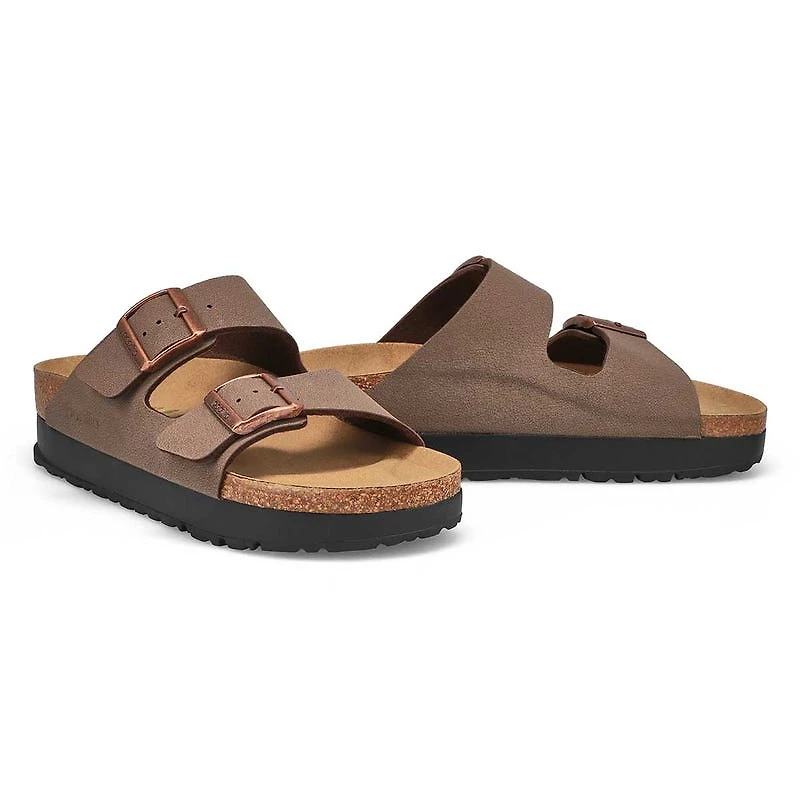 Woemn's Arizona Birko-Flor 2-Strap Vegan Platform