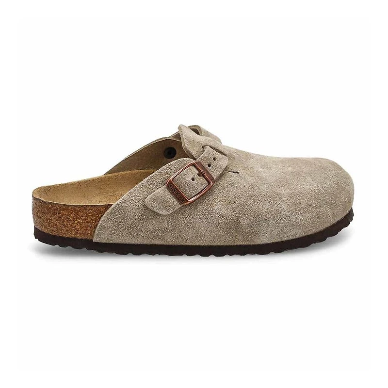 Kids' Boston Suede Casual Clog - Taupe