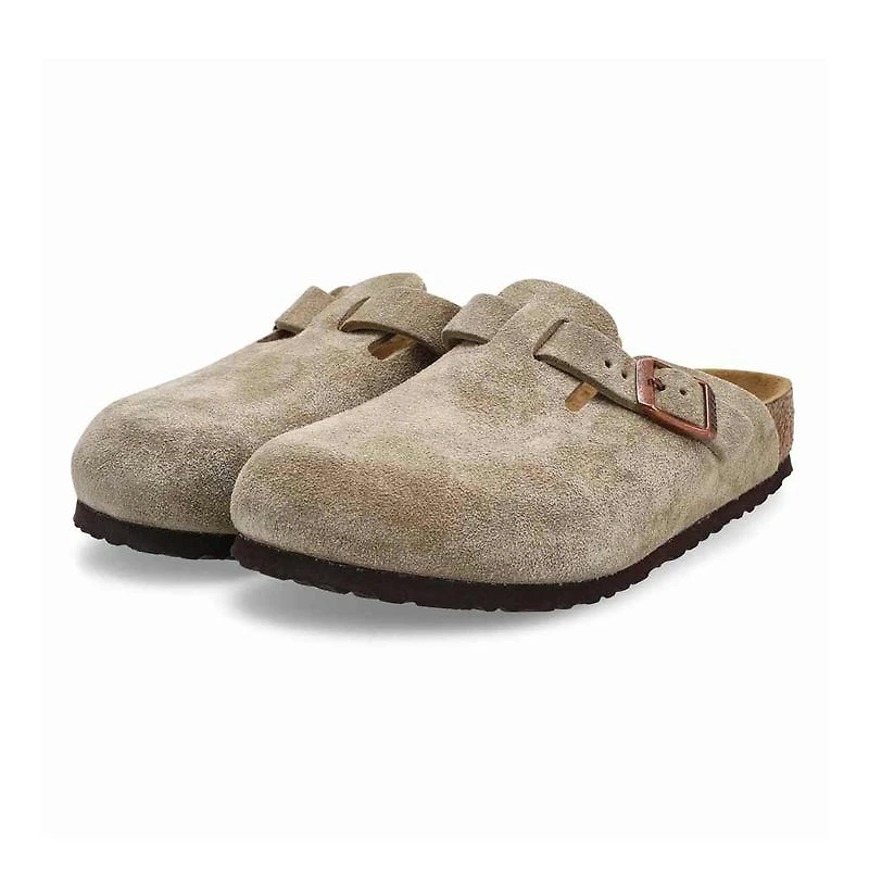 Kids' Boston Suede Casual Clog - Taupe