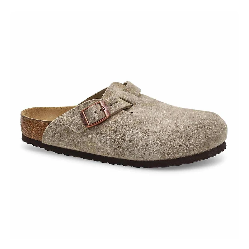 Kids' Boston Suede Casual Clog - Taupe