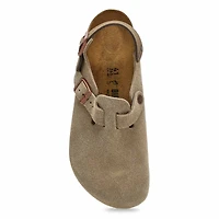 Men's Tokyo Suede Casual Clog - Taupe