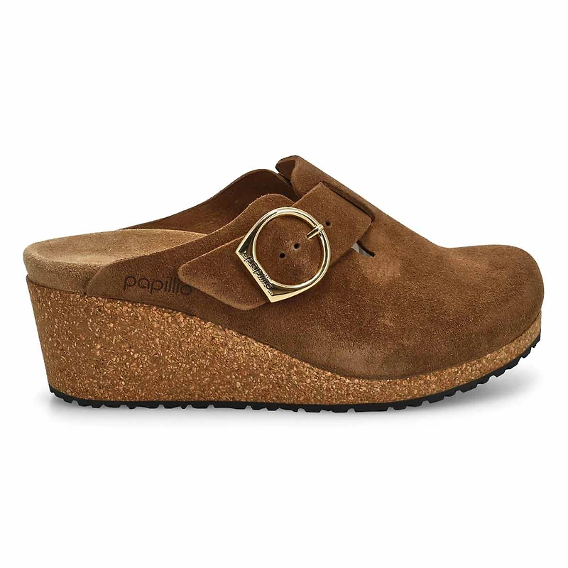 Women's Fanny Suede Wedge Narrow Clog