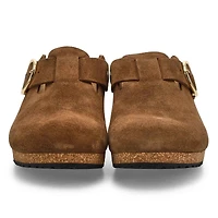 Women's Fanny Suede Wedge Narrow Clog