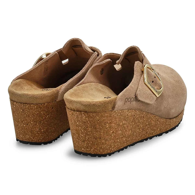 Women's Fanny Suede Wedge Narrow Clog