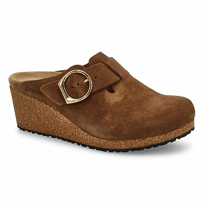 Women's Fanny Suede Wedge Narrow Clog