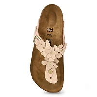 Women's Gizeh Flowers Thong Sandal