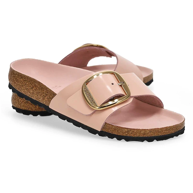 Women's Madrid Big Buckle 1 Strap Narrow Sandal