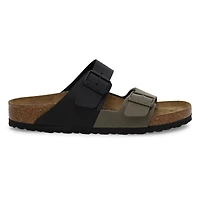 Sandale à 2 brides en Birko-Flor ARIZONA, noir/pie
