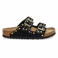 Sandale  2 brides ARIZONA RIVETS, taupe, femmes