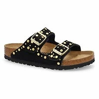 Sandale  2 brides ARIZONA RIVETS, taupe, femmes