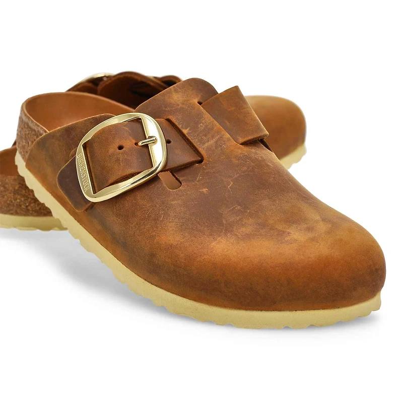 Women's Boston Big Buckle Narrow Clog - Sandcastle