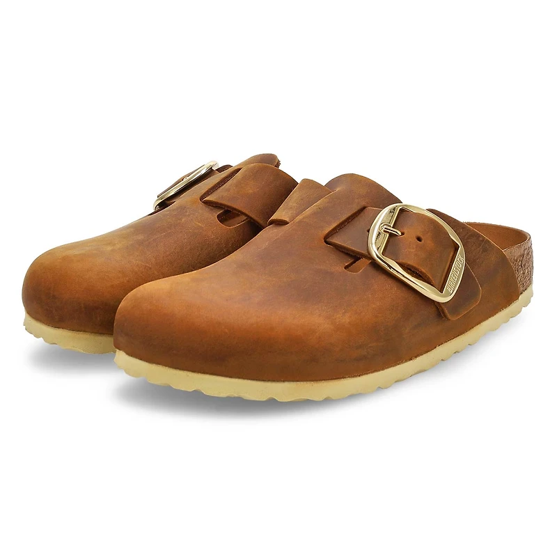 Women's Boston Big Buckle Narrow Clog - Sandcastle